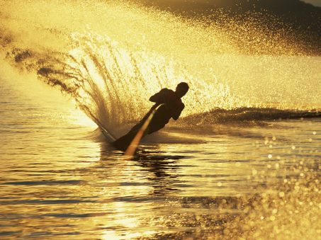 water_skiing_at_sunset